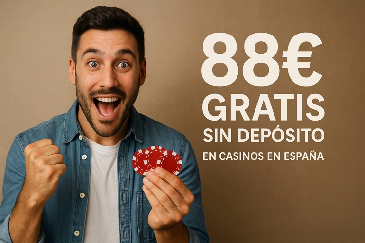 88 euros gratis sin depósito en casinos de España